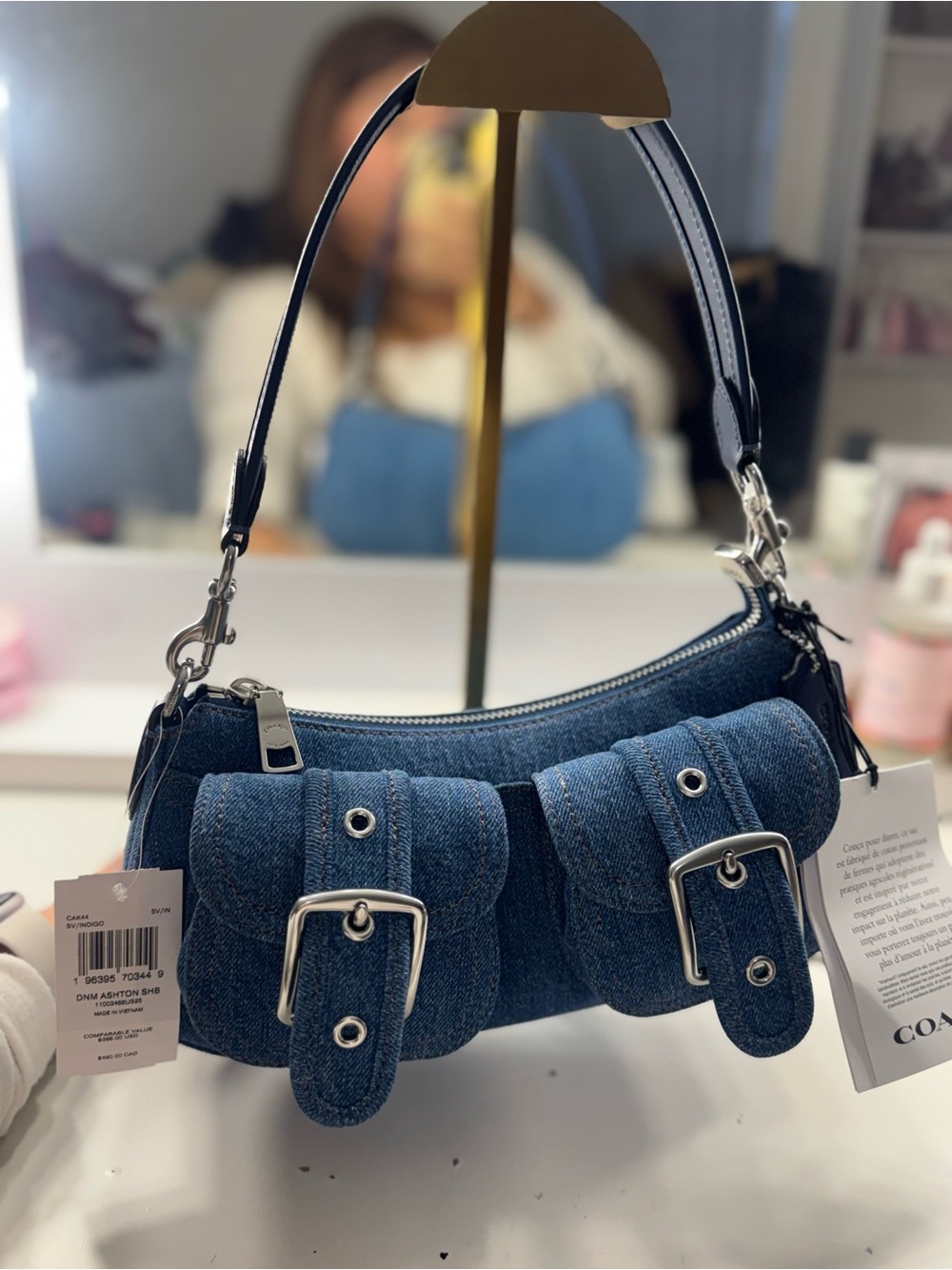Coac Denim Ashton Shoulder Bag - Picture 5 of 5
